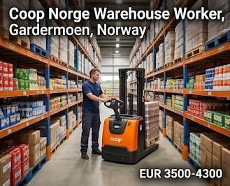 Работник склада Coop Norge — Гардермуэн, Норвегия